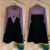 奈持连衣裙大码女装时尚洋气假两件秋冬新款胖MM遮肉收腰显瘦裙子 紫色（一件） 3XL （125-145斤）
