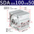 山耐斯（TWSNS）sda100薄型气缸标准气动元件 SDA100*50mm行程 