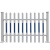 满全 MQ-4455 PVC塑钢围栏 安全围栏 高0.5-2米 长1米 配色 