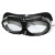 拍二发三防护眼镜护目镜打磨防尘防风沙劳保眼镜风镜玻璃镜片 大四珠透明框防雾款