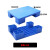 平板塑料托盘九脚叉车卡板加厚平面托板超市仓库货物工业垫板栈板 深天蓝色 新料0.6x0.4x0.12米小