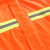 易工鼎 长款雨衣 物业保安巡逻防汛防水反光雨披 橙色 M码