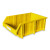 和崟 A6组立零件盒黄色 组合式收纳盒塑料物料盒 工具螺丝盒分类盒库房仓库斜口收纳盒