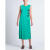 安普里奥·阿玛尼（Emporio Armani） 618女士中长连衣裙 Emerald green XS INT