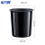 希万辉 塑料茶台废水桶垃圾桶过滤桶【黑色小号-圆形】XWH0223
