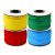 内齿梅花型机打号码管红黄蓝绿彩色套管PVC空白线号管0.75-10平方 6平方 红色