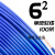 京炼 阻燃BVR1 1.5 2.5 4 6平方软多股铜芯电线铜线 6平方 单皮软线(100米)蓝色
