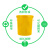 大号加厚牛筋圆桶大容量家庭用储水桶食物级酿酒发酵塑料胶桶可配盖 160K型【无盖】黄色