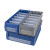 箱大王 Xlj-17 塑料分隔式零件盒 货架收纳箱物料盒 灰色 大1号（300*235*140）
