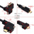 隆言 镀金直头USB3.0转Type-C直头带双螺丝锁面板固定移动硬盘工业相机数据线3米 LY-PB6C30S3