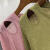 泽万邦欧货面膜T恤女宽松夏季时尚圆领微透薄款打底衫纯色半袖上衣 黄绿 S 80-98斤