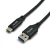 丢石头 USB3.0高速数据线 USB延长线大电流电源线充电线 Type A公头-Type C公头 1米