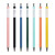 日本MARKSTYLE系列Colors木轴中性笔按压出芯糖果色0.5mm黑色针管marks 橙色
