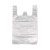 白色透明垃圾袋 PE压纹 加厚50个/捆 0.015mm 45*70单位捆