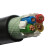 起帆电缆 ZCN-YJV-0.6/1KV-3*25+1*16 阻燃C级耐火电缆 黑色1米（生产周期：15-20天）