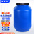 新诺达加厚食用级发酵桶塑料桶带盖储水桶圆桶密封桶油桶化工桶酵素桶沤肥桶堆肥桶 60L蓝色特厚款