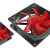 超频三CPU散热器（多平台/9CM/12CM风扇/ITX散热器/下吹式/附带硅脂） 红海MINI