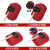 手持式红纲纸电焊面罩古典加厚铝包边半自动焊帽防水头戴防护面具 铁框 1.5A防水红钢纸焊帽