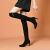 IZFDJP女式春秋中长靴子有气质的长筒靴弹力瘦瘦长筒靴加绒过膝长靴子20 短筒升级版黑色加绒 40