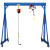 适用于龙门架起重小型吊车航吊龙门吊1/2/3葫芦移动吊架升降式工地吊机 0.5T2.5X2.5
