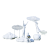 定制适用不锈钢镂空云朵抽象人物玻璃钢雕塑金属铁艺网格园林景观装饰摆件 西瓜红 云朵组合12
