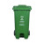 得筑工品 脚踩垃圾桶 分类垃圾桶 塑料垃圾桶 户外环卫四类垃圾箱 蓝色15L