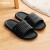 宾馆浴室防滑塑料软底拖鞋 A T1919黑色 28.5童码
