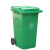 适用于 船用垃圾桶 户外垃圾桶大号分类240升塑料商用室外120工业 240L挂车桶带盖标准轮轴 默认绿