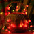 莞安 LED新年红灯笼灯串装饰灯节日彩灯闪灯氛围灯 福字/小红灯笼可选  10米80灯-三节带闪电池款