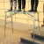 马凳折叠加厚升降脚手架多功能室内装修工程梯子刮腻子平台 双升降双支撑双拉绳140*30方管面