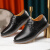 波图蕾斯皮鞋男士时尚舒适系带正装商务休闲鞋英伦风板鞋男 1181 黑色 42