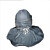 防护帽HH1083耐酸碱头罩 防化学品飞溅头罩 劳保防尘防护面罩 HH1083