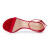 Stuart Weitzman 斯图尔特·韦茨曼 女士裸色绒面牛皮中跟鞋凉鞋 红色 NUNAKEDSTRAIGHT SUEDE 35.5