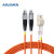 ABLEMEN 光纤跳线LC-FC1米多模双芯 收发器 交换机光纤线跳线室内线延长线尾纤