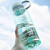 茶花超大容量塑料水杯男便携水瓶太空杯户外运动大号水壶 1200ml-蓝色