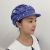 奥义驰韩版厨师帽棉厨房帽子女家用做饭防油烟食品工作帽子蛋糕帽工装帽 藏蓝色小鲸鱼 带盖款
