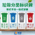 畅镭 PVC塑料板 垃圾桶分类标识 厨余干湿垃圾可回收有害 40*50cm 苏州版其他垃圾 CLSZ-002