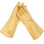 三蝶（sandie） 工业橡胶手套 耐酸碱劳保手套 加厚B型 1付 米黄色 长31cm