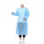 坤泽尔A型一次性隔离衣反穿衣透气蓝色均码10件装