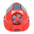 一盾夏季风扇安全帽带太阳能工地白色头盔男空调防晒多功能电风扇充电 红色(MG02加强)双风扇/配续电池