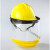 诺坎普加气站耐低温防护面屏防雾防飞溅面罩液氮防冻面屏冲击安全帽 蓝色头盔+面屏+支架
