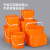 加厚腌菜桶塑料正方形桶带盖长方形桶带提手圆桶20L大口桶运输桶 13L-正方形桶