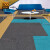爱柯部落 方块毯办公室拼接地毯 会议客厅满铺防滑地垫装隔音地毯50cm×50cm（4片）蓝色110113