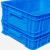 塑料螺丝盒 周转箱长方形大号储物收纳箱盒零件盒子养龟箱胶箱塑料筐物流胶框 蓝色6号348*247*94mm
