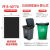 汉河酒店物业环保户外手提式黑色加厚大号垃圾袋黑色塑料袋企业定制 50*70CM50个2.5丝(15-23L)