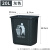 大号垃圾桶户外无盖垃圾箱分类工业清洁箱商用公共场合 20L加厚桶无盖灰色