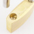 海斯迪克 铜锁黄铜挂锁 箱锁柜子锁小锁头 电力表箱锁小铜锁HKsq-352 38mm短梁单开 