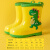 天堂儿童雨衣女童防水男童幼儿园透明雨披雨具小童宝宝斗 黄色恐龙-雨鞋 S