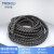创优捷 阻燃电线电缆螺旋缠绕管 线缆装饰防冻保护套管 黑色 内径10mm 长10米