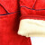 邦道尔电焊手套 13寸红色牛皮焊工手套 双层电焊手套 BC级13英寸红双层 均码